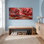 Red Floral Abstract Canvas Wrapped Wall Art Oil Painting Print Set Of 1