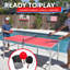 Table de tennis de table intérieure / extérieure pliable avec raquettes et balles (64 mm d'épaisseur)-61684184