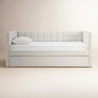 Upholstered Daybed with Trundle - Twin