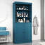 Armoire de rangement pour salle de bain 100% bois massif Palace Imports, portes à panneaux surélevés, tablettes réglables, 32 po de largeur, 71,5 po de hauteur-257563761