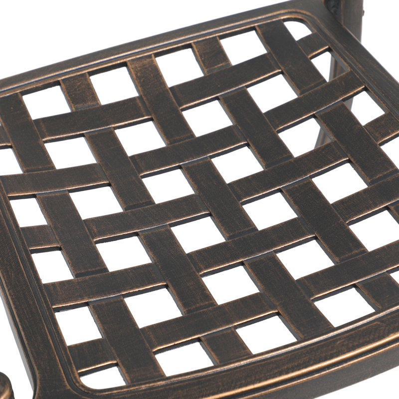 Chaise de salle à manger d'extérieur empilable Cherel, Gris