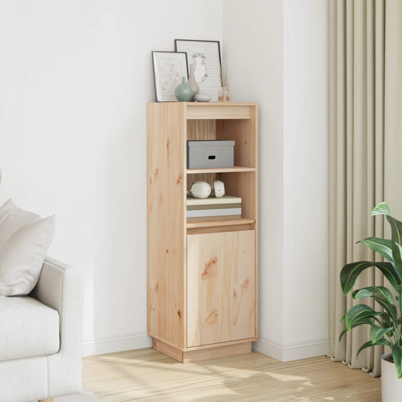 Arasch 110cm H x 37cm W Bookcase, Natural sheesam wood