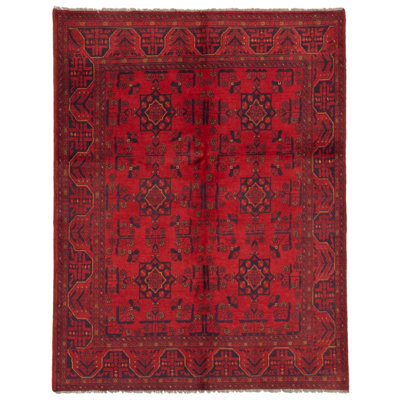 Macady One-of-a-Kind 5'0" X 6'6" New Age Wool Area Rug in Red