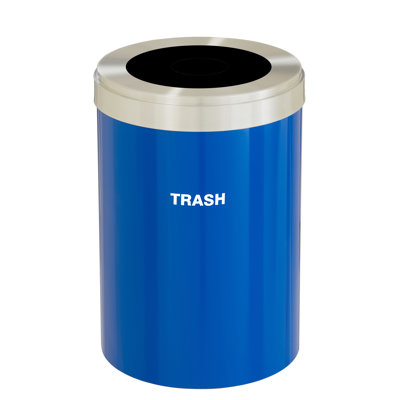 Steel Open Kitchen Trash Can
