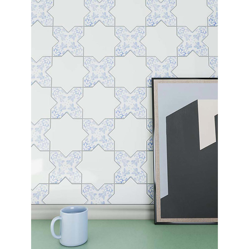 Siena 5.35'' W x 5.35'' L Ceramic Singular Tile, White