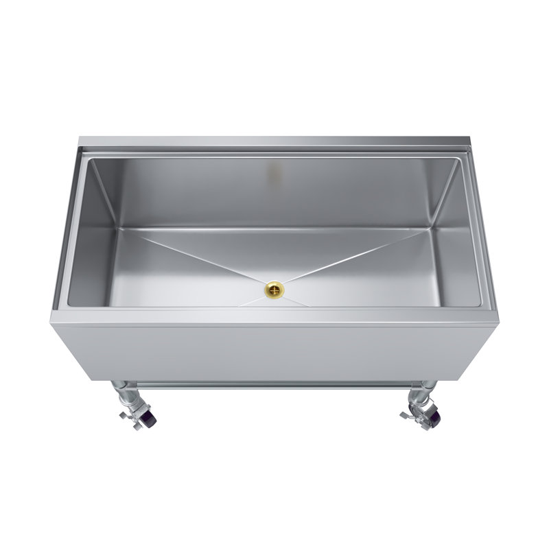 Bac à glace mobile avec couvercle coulissant Amgood 18 po x 36 po