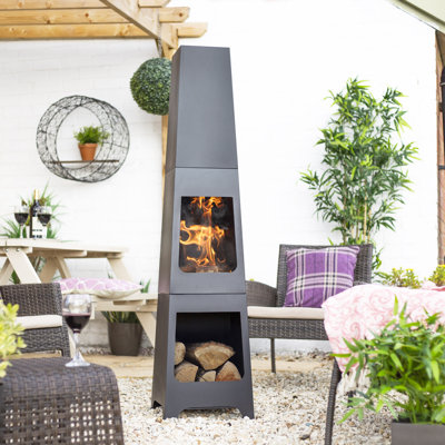 Square Steel Chimnea