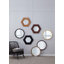 Miroir mural transitionnel avec cadre en bois de manguier massif, silhouette épurée, design minimaliste pour n'importe quelle pièce-1085371109