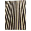 Tapis noir et crème Pegues