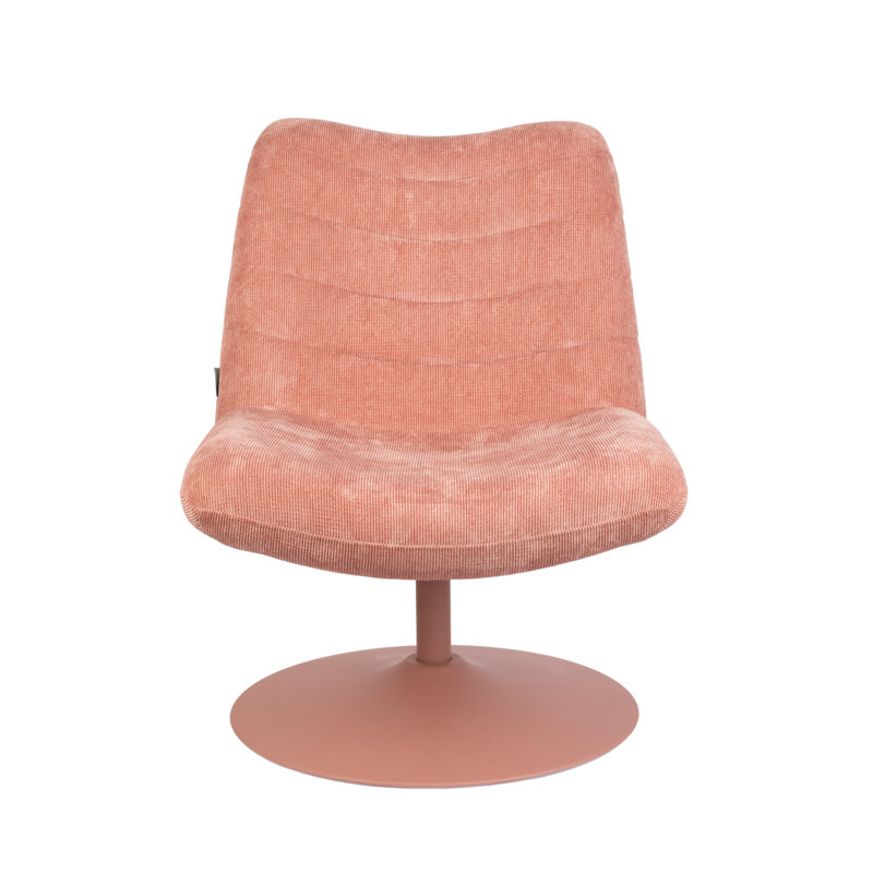 Méridienne Bubba, Mélange de polyester rose, Rose