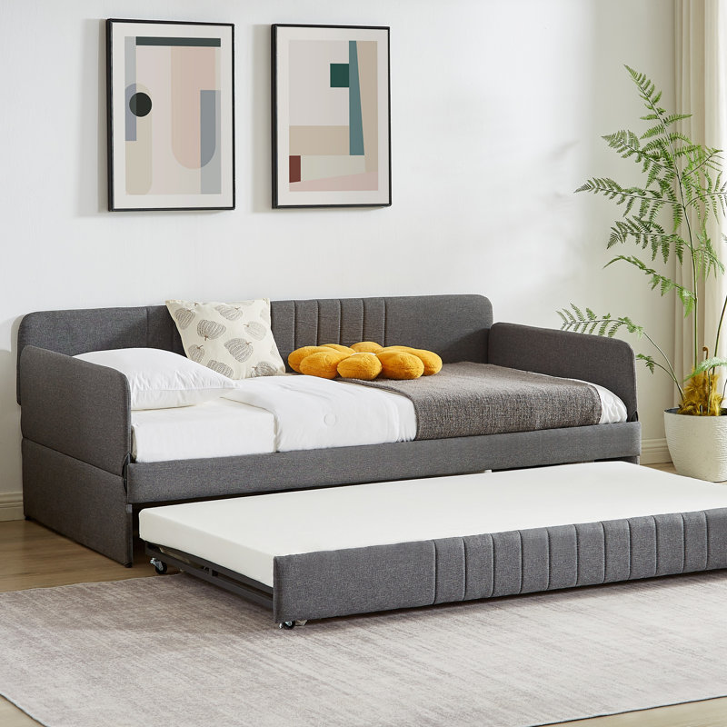 Daybed, Sofa Bed Metal Framed With Trundle Twin Size