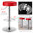 Dawer Swivel Upholstered Adjustable Height Counter Stool with Metal Frame-395654354-395647425