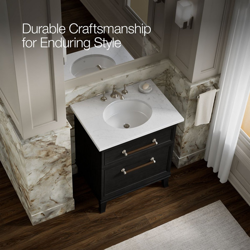Artifacts 30 In. Bathroom Vanity Cabinet, Black