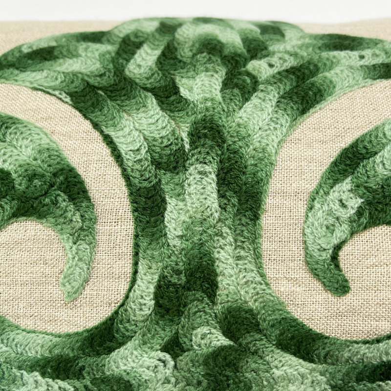 Coussin Samarkand, Kaki / vert