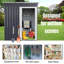 Senga 5ft. W x 2.5 ft. D Metal Pent Tool Shed Garden Shed