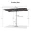 Parasol de marché extérieur gris 6 pi x 10 pi-654669202-654669204