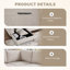 312cm Wide 5 Seater Corner Sofa Bed, L-Shaped Sectional with Pull-Out Sleeper, Reversible Chaise