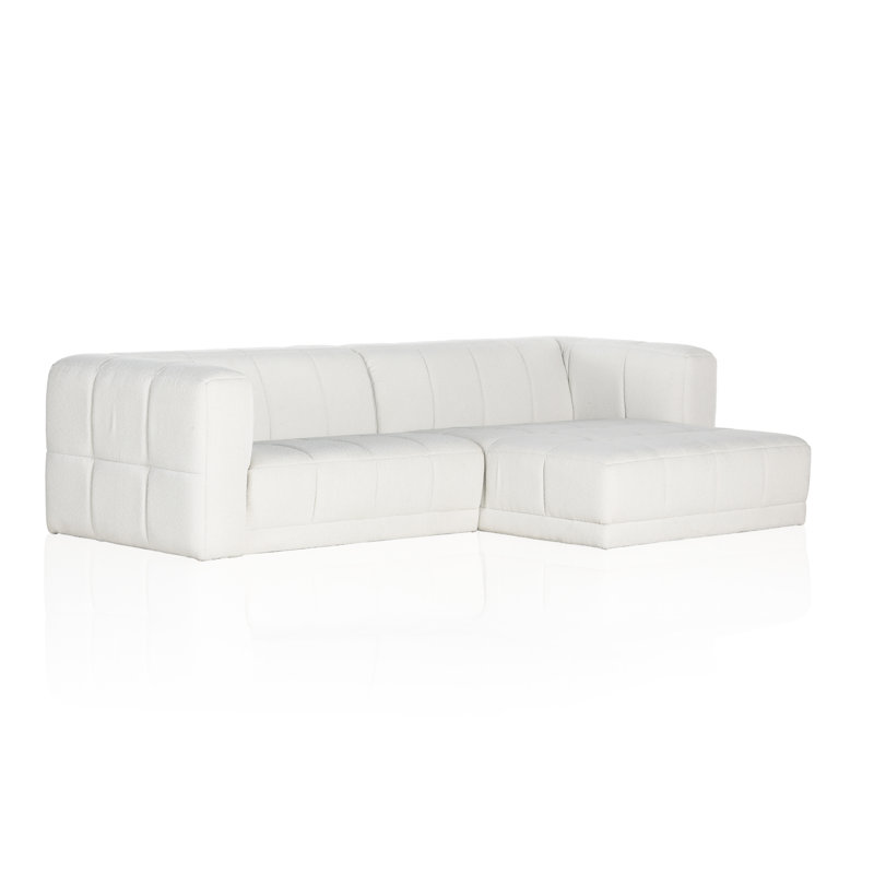 Tavi Chaise Sectional, Alcala Graphite Polyester Blend