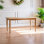 Solid wood oak dining table
