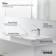 Vox® Vitreous China Rectangular Vessel Bathroom Sink with Overflow