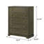Commode 5 tiroirs cacao foncé
