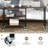 360° Rotating Sofa Side Table With 2-Tier Storage Shelves-769215670
