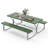 Jonali 4 - Person Patio Dining Set Rectangular Table-1281530545