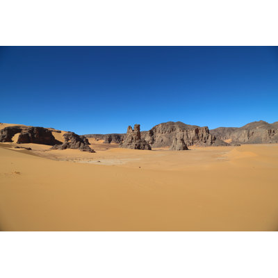 Thile Acacus Mountains In Algeria by Mussa Regagda - Wrapped Canvas Print