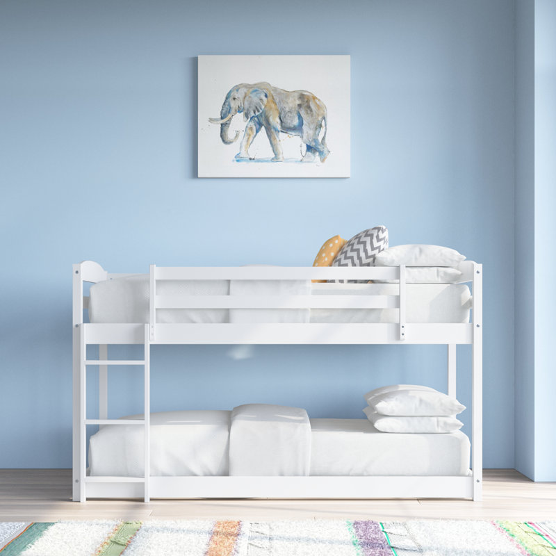 Brodhead Kids Twin Over Twin Bunk Bed, White