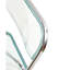 Chaise pliante transparente avec structure chromée et siège en acrylique, idéale pour une utilisation intérieure et extérieure