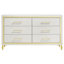 Commode 6 tiroirs Kamarcus - blanc-114762563