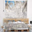 Tapisserie en bois couvert de neige en polyester avec accessoires suspendus inclus-28490406
