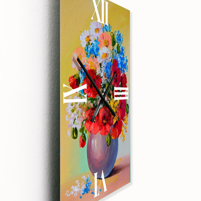 Horloge murale Still Life a Bouquet of Flowers, Petit