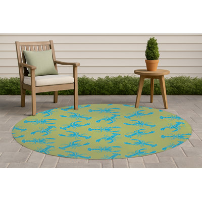 Tapis d'extérieur décoratif homard