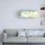 Art mural sur toile tendue - Sheila Golden «Green View» pour décoration de salon, de chambre à coucher ou de bureau - 10 x 32