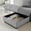 Canapé modulaire peu encombrant avec repose-pieds caché-469122233