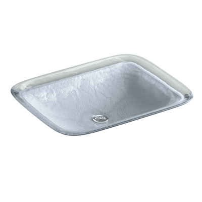Lavabo de salle de bain rectangulaire en verre Kohler Inia, Artist Editions Artist Editions