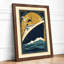 Deco Liner at Sea Art Deco - Framed Print-1068084746-1068084750