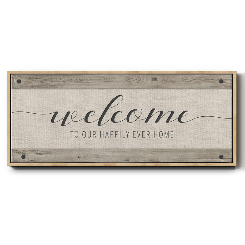 Happily Home - toile encadrée