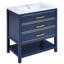 Armoire de meuble-lavabo moderne avec lavabo, ouverture ouverte et 2 tiroirs-1288728299