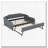 Upholstery Daybed with Trundle and USB Charging Design