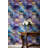 Abstract Marble Wallpaper Blue Gold Wall Mural