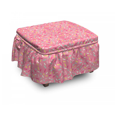Box Cushion Ottoman Slipcover