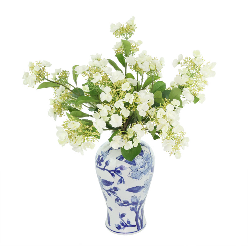 Viburnum Arranged in a Ceramic Vase