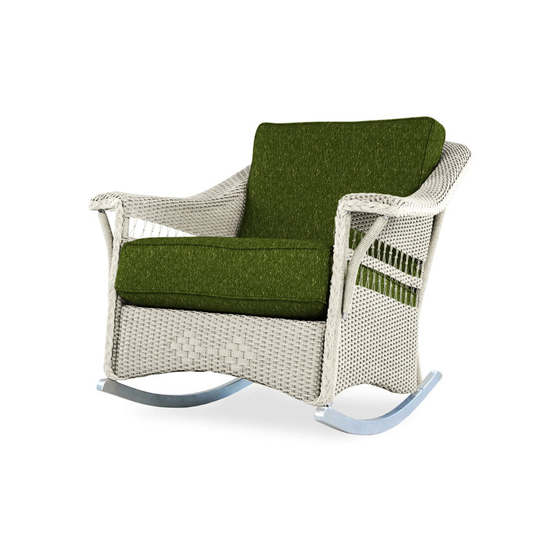 Nantucket Outdoor Rocker Chair, Linen, Callen Celadon