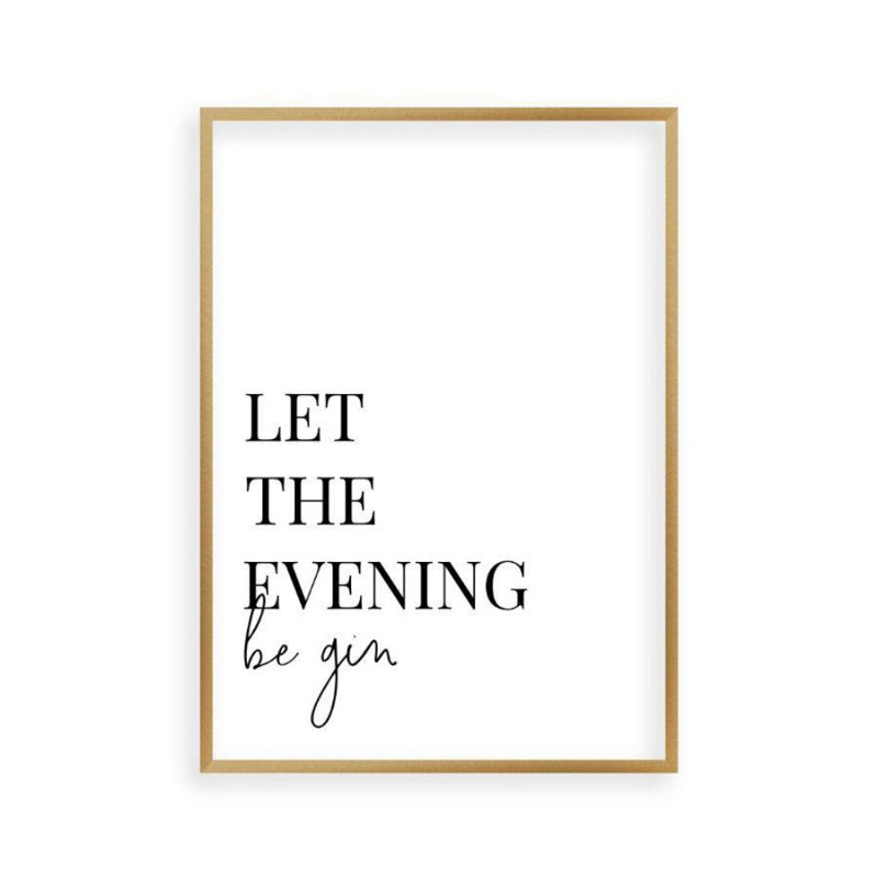 Print, Brushed Copper Frame, 61 cm H x 43 cm W