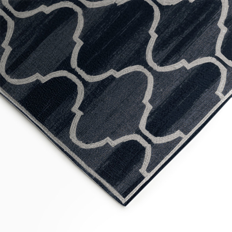 Tapis gris intérieur et extérieur Trellis, Rectangle 9 pi x 12 pi
