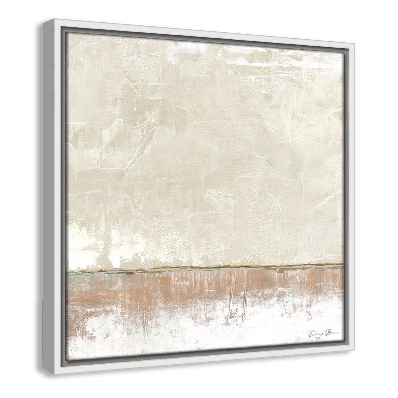 Delevan Better Days 2 - Floater Frame Print on Canvas, 17.5" H x 17.5" W, White