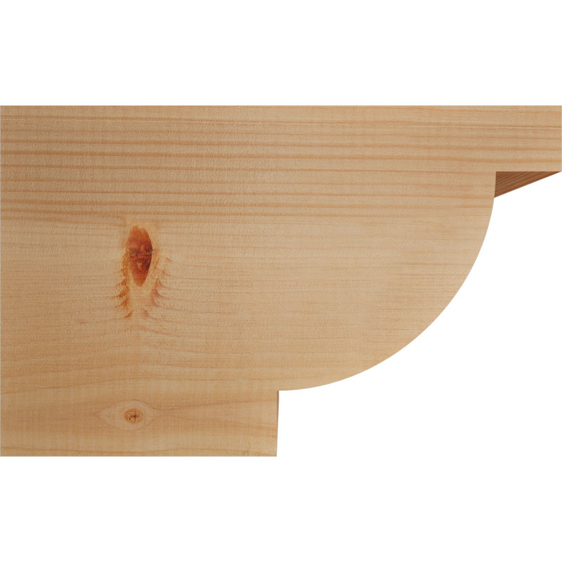 Queue Alpine, Sapin de Douglas, H 10 po x l 16 po x P 5,5 po