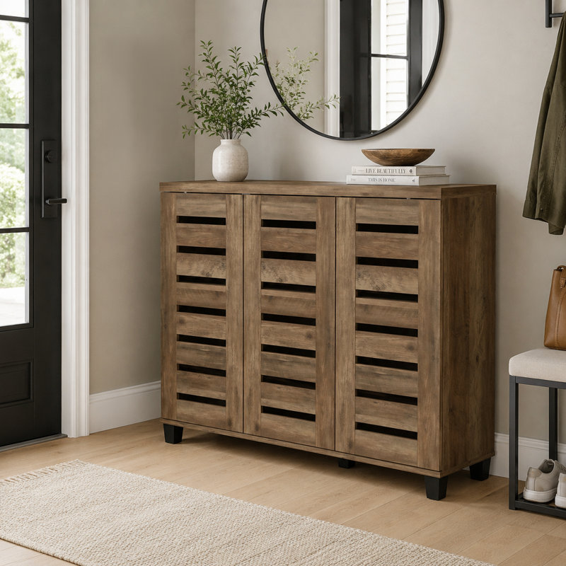 Armoire de rangement pour chaussures Alcester Lismore jusqu'à 20 paires, Naturel